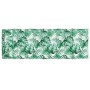Cojín de tumbona de tela Oxford estampado de hojas 180x60x3 cm