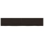 Estante pared madera roble tratada marrón oscuro 160x30x(2-4)cm
