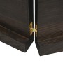 Estante pared madera roble tratada marrón oscuro 160x30x(2-4)cm