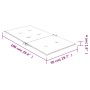 Cojines para silla con respaldo bajo 6 uds tela rosa