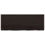 Estante pared madera roble tratada marrón oscuro 160x60x(2-6)cm