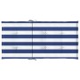 Cojines silla de respaldo bajo 4 uds tela a rayas azul y blanco