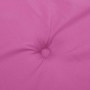 Cojines para silla con respaldo bajo 2 uds tela rosa