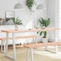 Tablero de mesa madera maciza borde natural 180x50x(2-6) cm