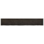 Estante pared madera roble tratada marrón oscuro 180x30x(2-6)cm