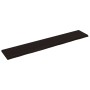 Estante pared madera roble tratada marrón oscuro 220x40x(2-4)cm