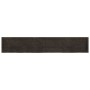 Estante pared madera roble tratada marrón oscuro 220x40x(2-4)cm
