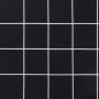Cojines para silla 6 uds tela a cuadros negro 40x40x7 cm