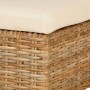 Sillas de comedor 2 unidades ratán kubu y madera de mango