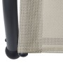 Tumbona doble con toldo textilene color crema