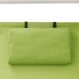 Tumbona doble con toldo textilene verde