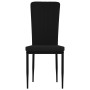 Sillas de comedor 4 unidades terciopelo negro