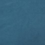 Taburete con patas de madera terciopelo azul