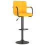 Taburetes de cocina 2 unidades terciopelo amarillo mostaza