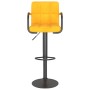 Taburetes de cocina 2 unidades terciopelo amarillo mostaza