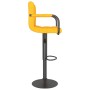 Taburetes de cocina 2 unidades terciopelo amarillo mostaza