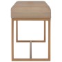 Banco 80 cm terciopelo beige