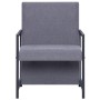 Sillón de tela gris claro