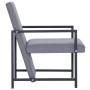 Sillón de tela gris claro
