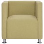 Sillón en forma de cubo de tela verde