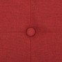 Banco de almacenamiento plegable lino sintético rojo vino tinto