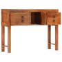 Mesa consola madera maciza de acacia rugosa 120x32x80 cm