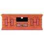 Mueble de TV madera maciza de mango rosa 110x30x40 cm