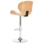Taburete de cocina cuero sintético color crema