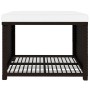 Set de muebles de jardín 4 piezas ratán sintético marrón