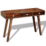 Mesa consola con 3 cajones madera maciza sheesham 76 cm