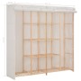 Armario de tela blanco 173x40x170 cm