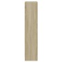 Estantería de 3 niveles madera blanco roble Sonoma 40x24x109 cm