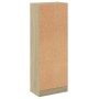 Estantería de 3 niveles madera blanco roble Sonoma 40x24x109 cm