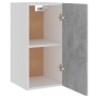 Armario colgante contrachapada gris hormigón 29,5x31x60 cm