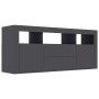 Mueble para TV madera contrachapada gris 120x30x50 cm