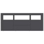 Mueble para TV madera contrachapada gris 120x30x50 cm