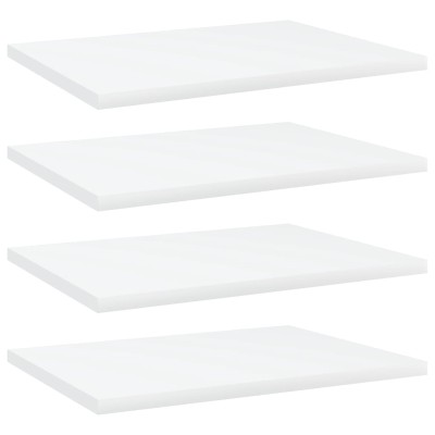 Estantes para estantería 4 uds contrachapada blanco 40x30x1,5cm