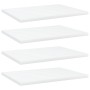 Estantes para estantería 4 uds contrachapada blanco 40x30x1,5cm