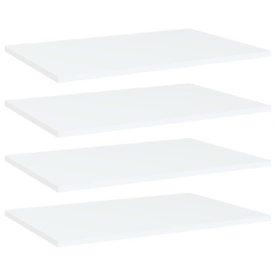 Estantes para estantería 4 uds contrachapada blanco 60x40x1,5cm