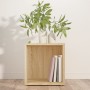 Mesa auxiliar madera contrachapada roble Sonoma 33x33x34,5 cm