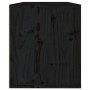 Armario de pared madera maciza de pino negro 60x30x35 cm