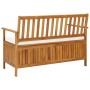 Banco de almacenaje de jardín madera maciza acacia 120x63x84 cm