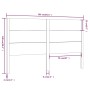 Cabecero madera maciza de pino 166x4x100 cm