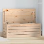 Caja de almacenaje madera maciza de pino 89x36,5x33 cm