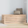 Caja de almacenaje madera maciza de pino 89x36,5x33 cm