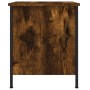Mesita de noche madera de ingeniería roble ahumado 40x42x50 cm