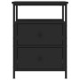 Mesitas de noche 2 uds madera de ingeniería negro 44x45x60 cm