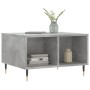 Mesa de centro madera contrachapada gris hormigón 60x50x36,5 cm