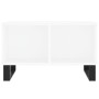 Mesa de centro madera contrachapada blanco 60x50x36,5 cm
