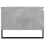 Mesa de centro madera contrachapada gris hormigón 90x50x36,5 cm